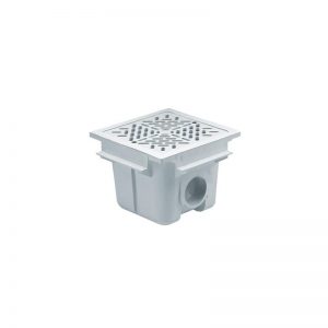 Ralo com grelha ABS quadrada 210 mm x 210 mm